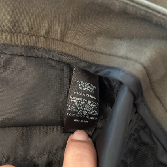 Express Columist Skinny Mid Rise Slim Leg Trouser Dress Pant Black 6R - Picture 7 of 11